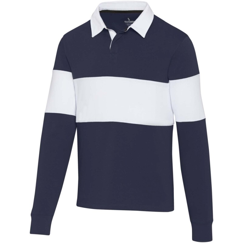 Unisex mikina Elevate Clyde, velikost M, námořní modrá/bílá