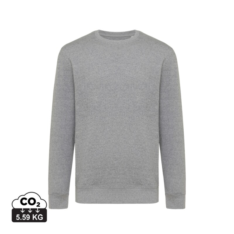 Unisex mikina Iqoniq Etosha, velikost XL, světle šedý melír