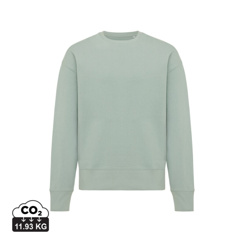 Unisex mikina Iqoniq Kruger relaxed fit, velikost XL, jemná zelená