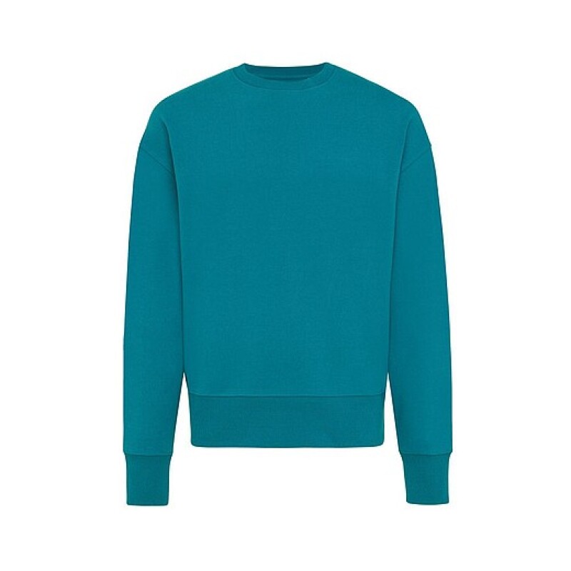 Unisex mikina Iqoniq Kruger z recyklované bavlny, tyrkysová, XXXL