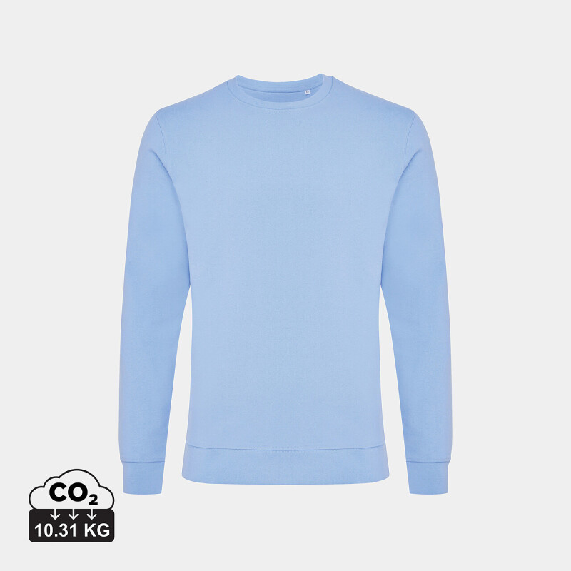 Unisex mikina IQONIQ Zion, velikost XXS, světle modrá