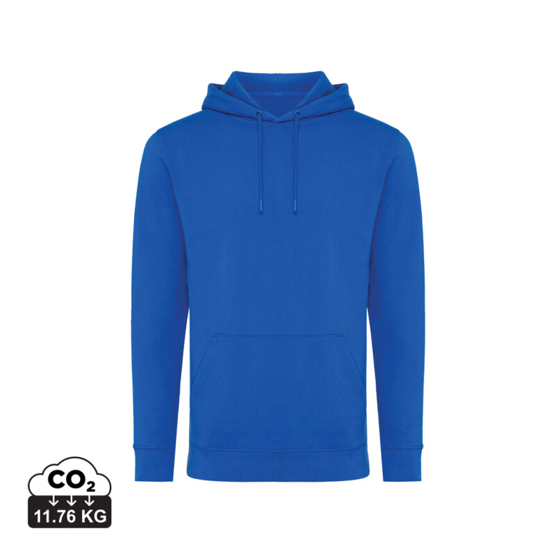 Unisex mikina s kapucí Iqoniq Jasper, královská modrá, velikost XXS