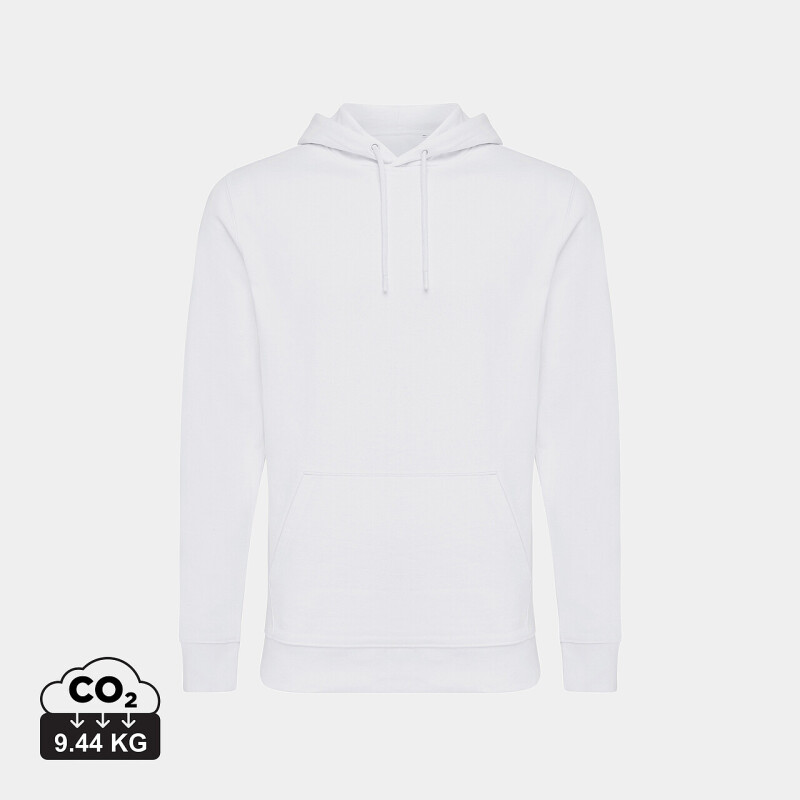Unisex mikina s kapucí IQONIQ Jasper, velikost XXS, bílá