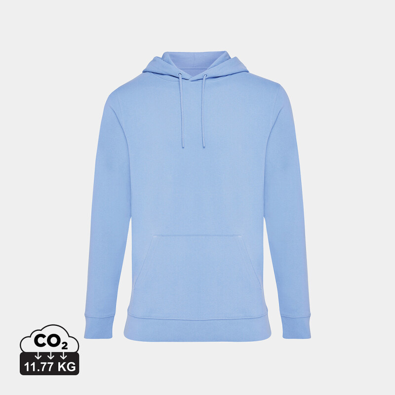 Unisex mikina s kapucí IQONIQ Jasper, velikost XXS, světle modrá