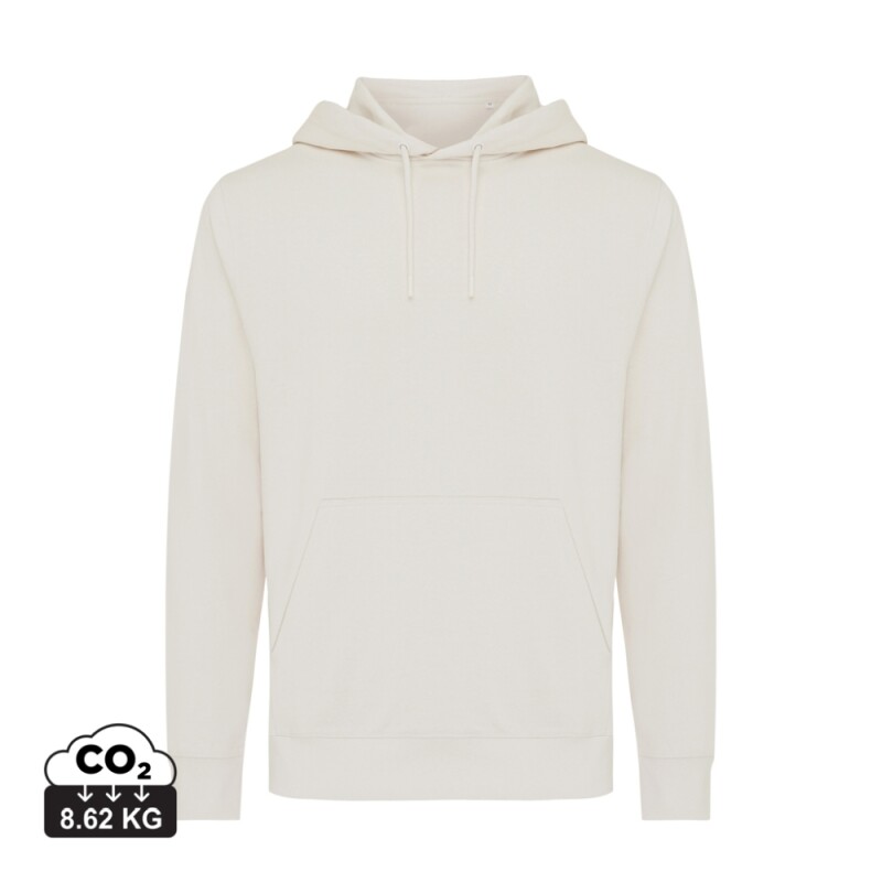 Unisex mikina s kapucí Iqoniq Rila, velikost 3XL, krémová bílá