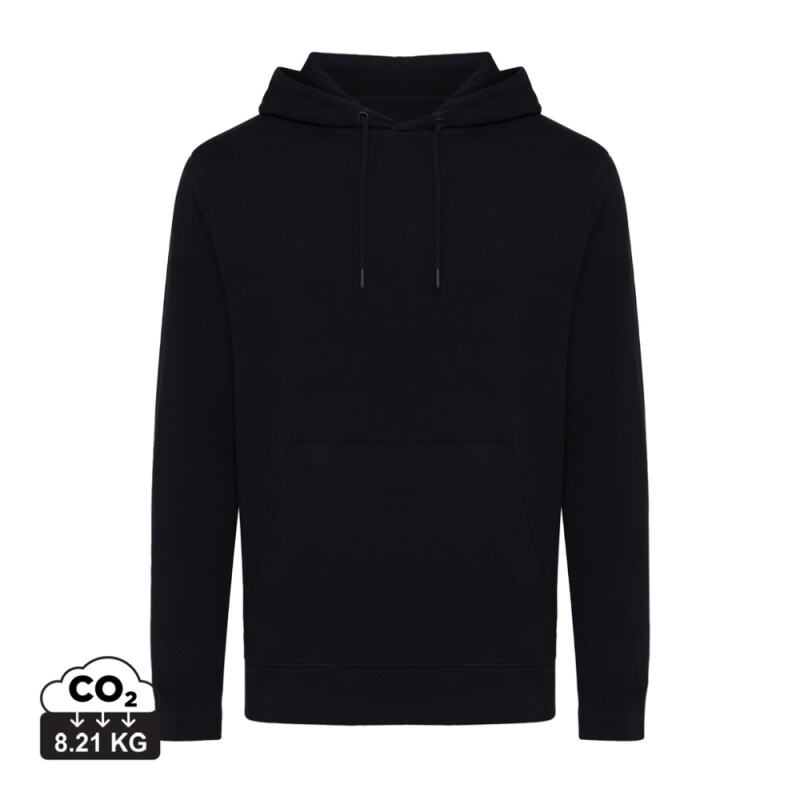Unisex mikina s kapucí Iqoniq Rila, velikost 4XL, černá