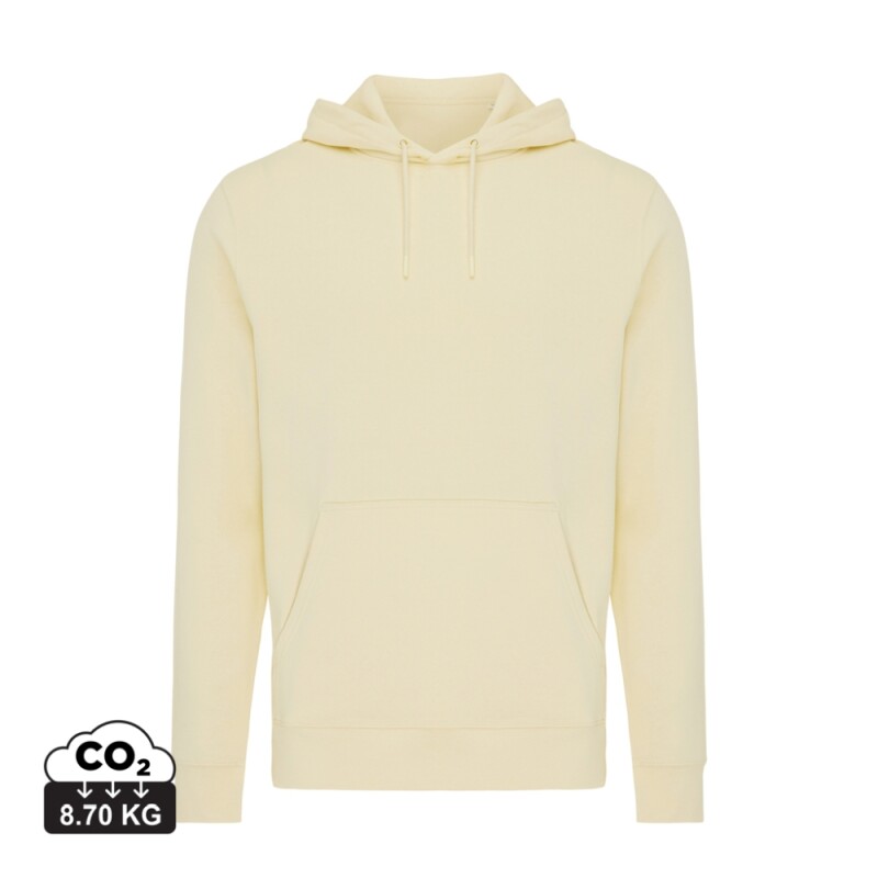Unisex mikina s kapucí Iqoniq Rila, velikost XXL, světlá žlutá