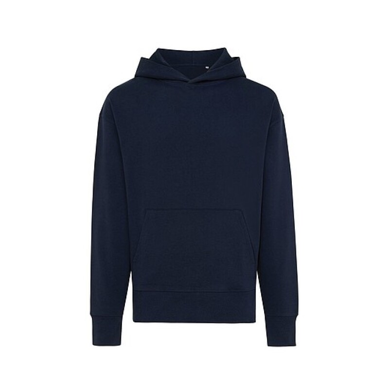 Unisex mikina s kapucí Iqoniq Yoho z recyklované bavlny, námořní modrá, XXL