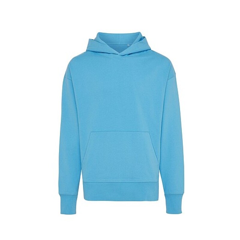 Unisex mikina s kapucí Iqoniq Yoho z recyklované bavlny, světle modrá, S