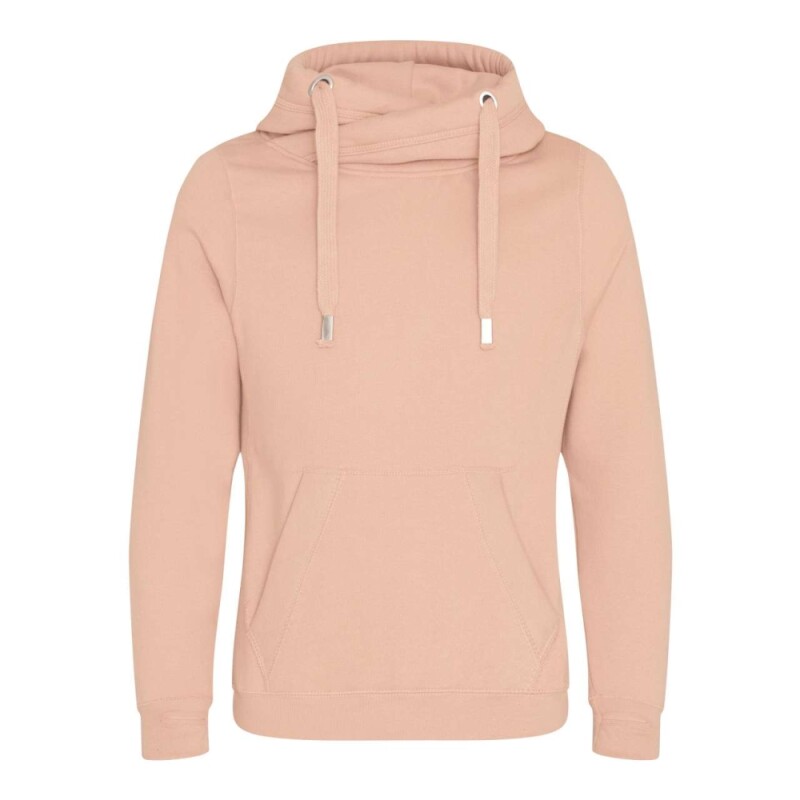 Unisex mikina s kapucí CROSS NECK HOODIE, béžová, velikost XS