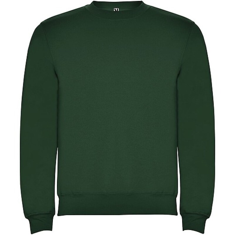 Unisex mikina s kulatým výstřihem, ROLY CLASICA, lahvově zelená, vel. S