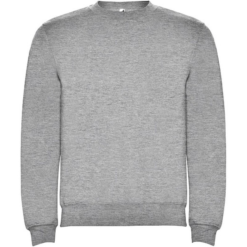 Unisex mikina s kulatým výstřihem, ROLY CLASICA, světle šedý melír, vel. S
