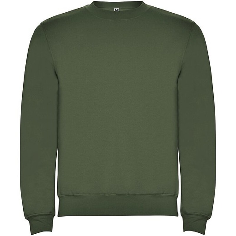 Unisex mikina s kulatým výstřihem, ROLY CLASICA, tmavá vojenská zelená, vel. M