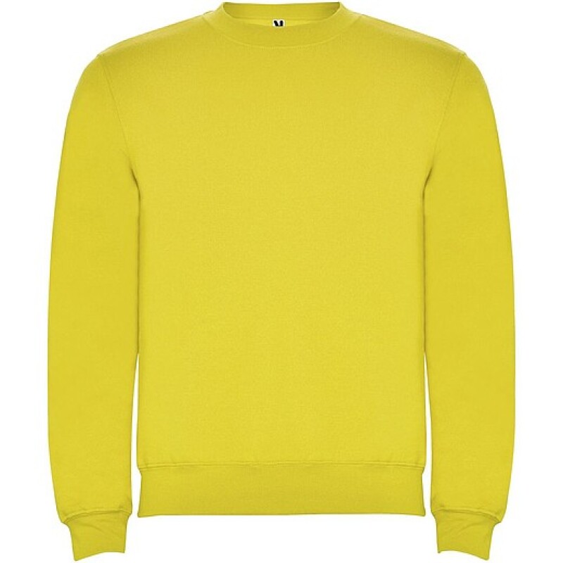 Unisex mikina s kulatým výstřihem, ROLY CLASICA, žlutá, vel. L