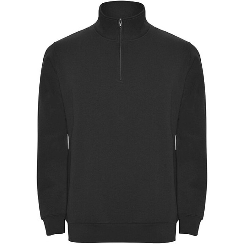Unisex mikina se čtvrtkovým zipem, ROLY ANETO, černá, vel. XL