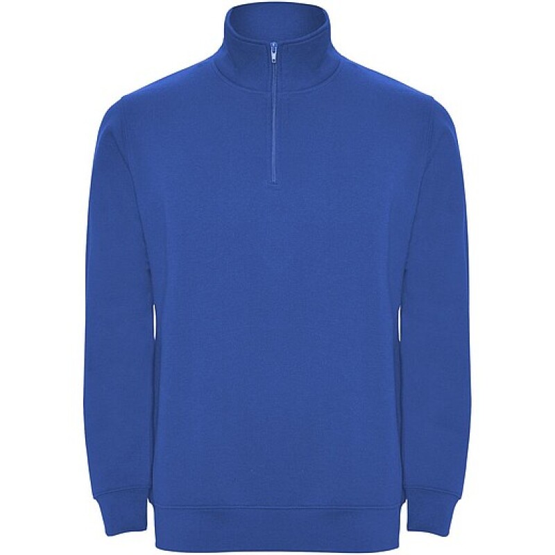Unisex mikina se čtvrtkovým zipem, ROLY ANETO, královská modrá, vel. M