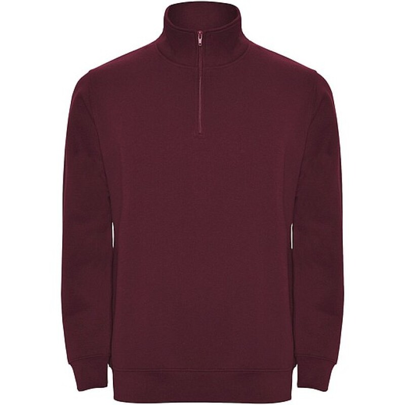 Unisex mikina se čtvrtkovým zipem, ROLY ANETO, purpurová, vel. XL