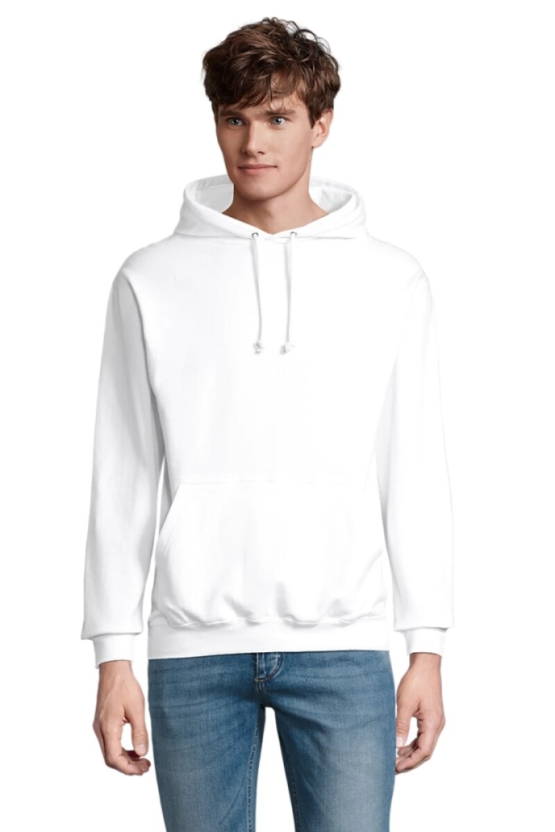 Unisex mikina SOLS CONDOR, bílá, velikost S