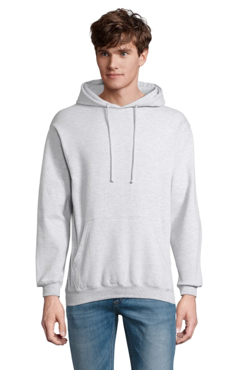Unisex mikina SOLS CONDOR, světle šedý melír, velikost 5XL