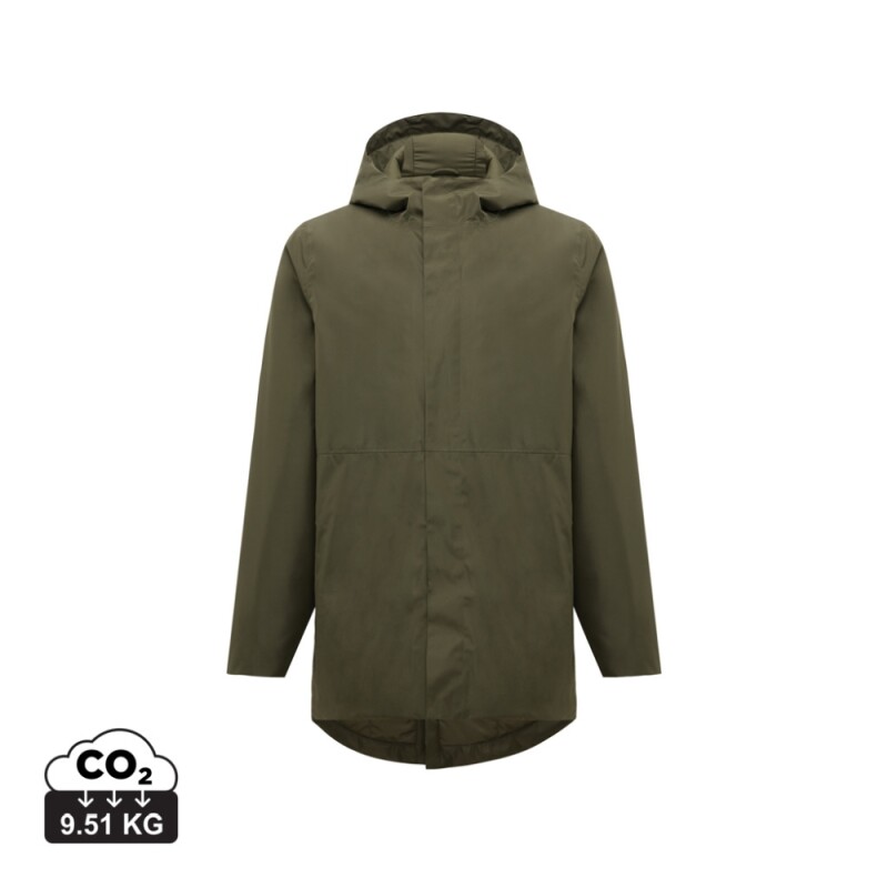 Unisex parka Iqoniq Thelon z recyklovaného polyesteru, velikost XXS, khaki
