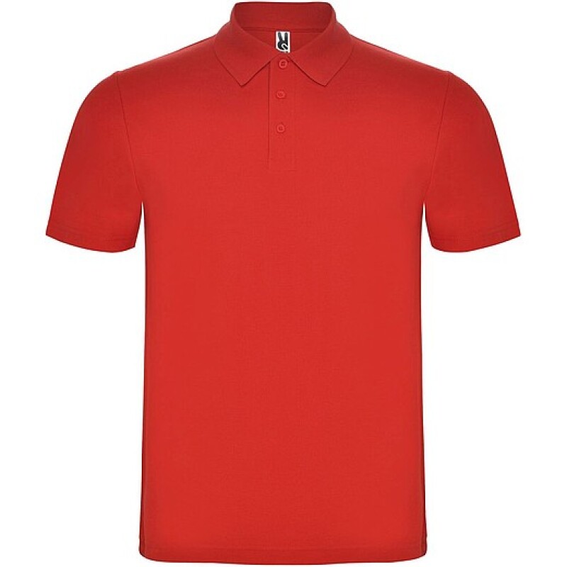 Unisex polokošile s krátkým rukávem, ROLY AUSTRAL, červená, vel. S