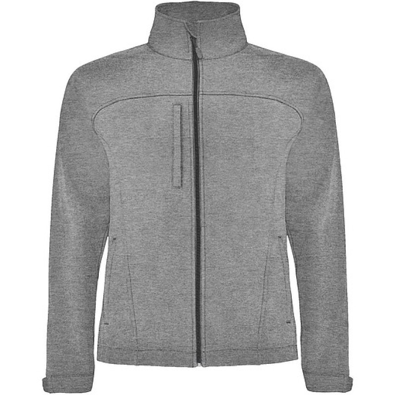 Unisex softshellová bunda, ROLY RUDOLPH, tmavě šedý melír, vel. M