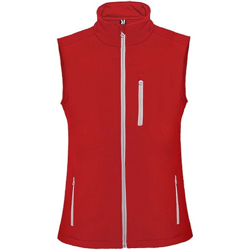 Unisex softshellová vesta, ROLY NEVADA, červená, vel. M