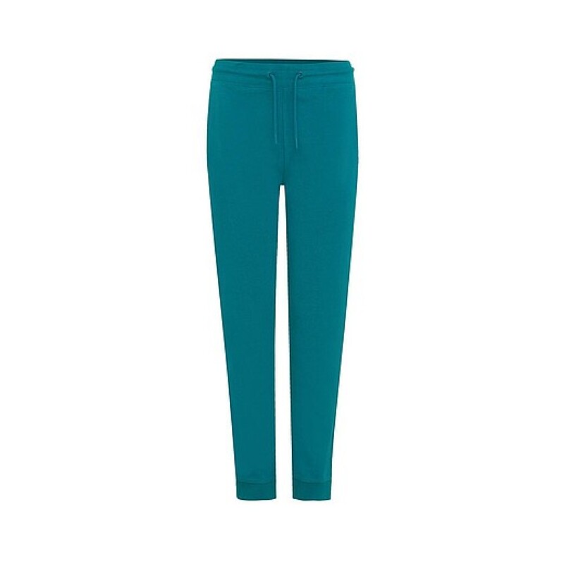 Unisex tepláky Iqoniq Cooper z recyklované bavlny, tyrkysová, XS
