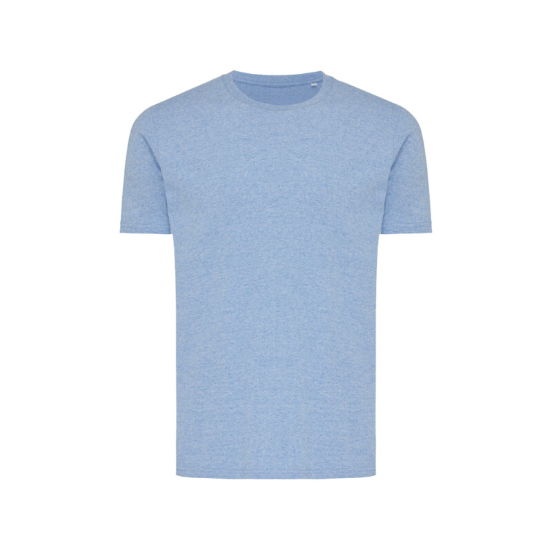 Unisex tričko Iqoniq Brett, velikost L, modrý melír