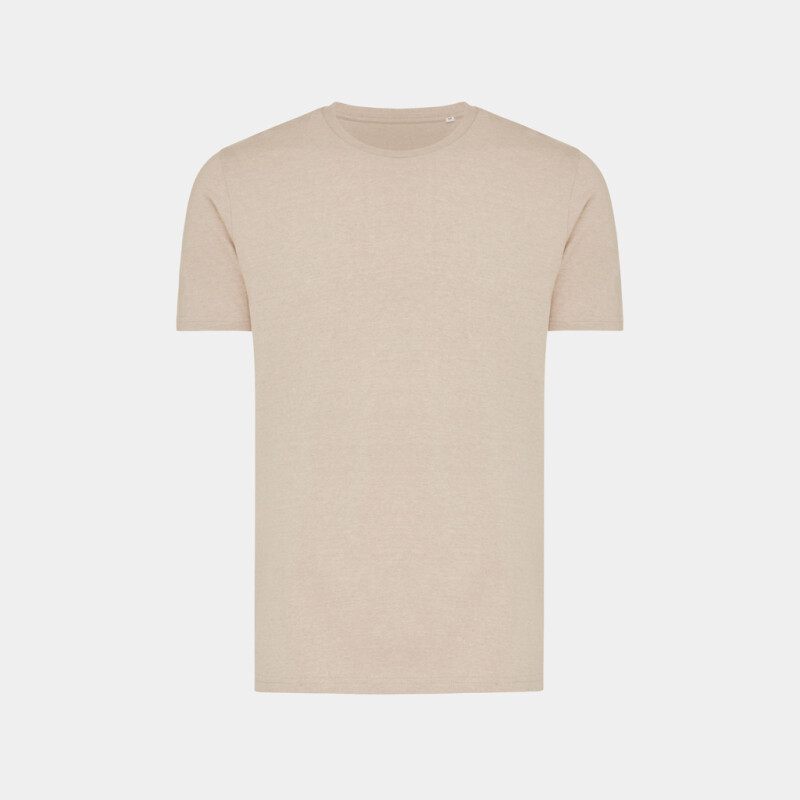 Unisex tričko Iqoniq Brett, velikost XL, hnědý melír