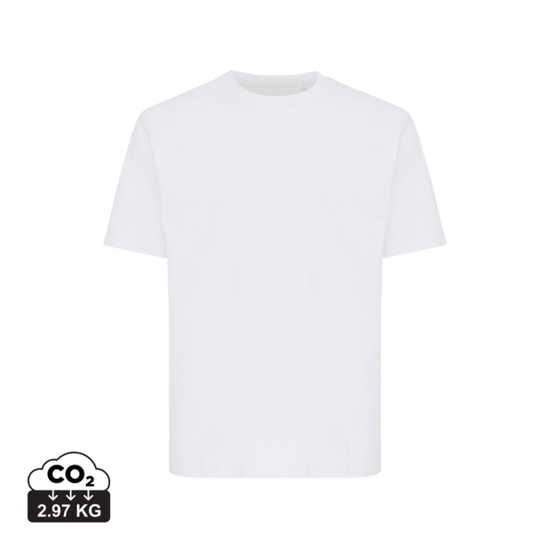 Unisex tričko IQONIQ Nikko, velikost 5XL, recyklovaná bílá