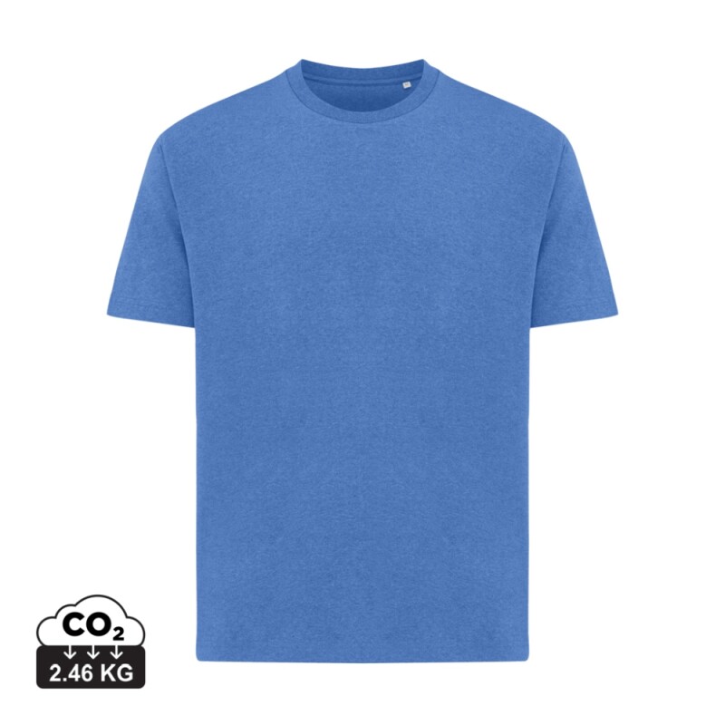 Unisex tričko Iqoniq Teide, velikost L, modrý melír
