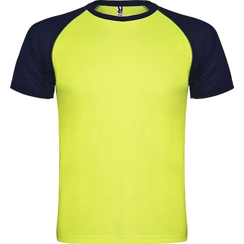 Unisex tričko Roly Indianapolis, fluorescenční žlutá, velikost S