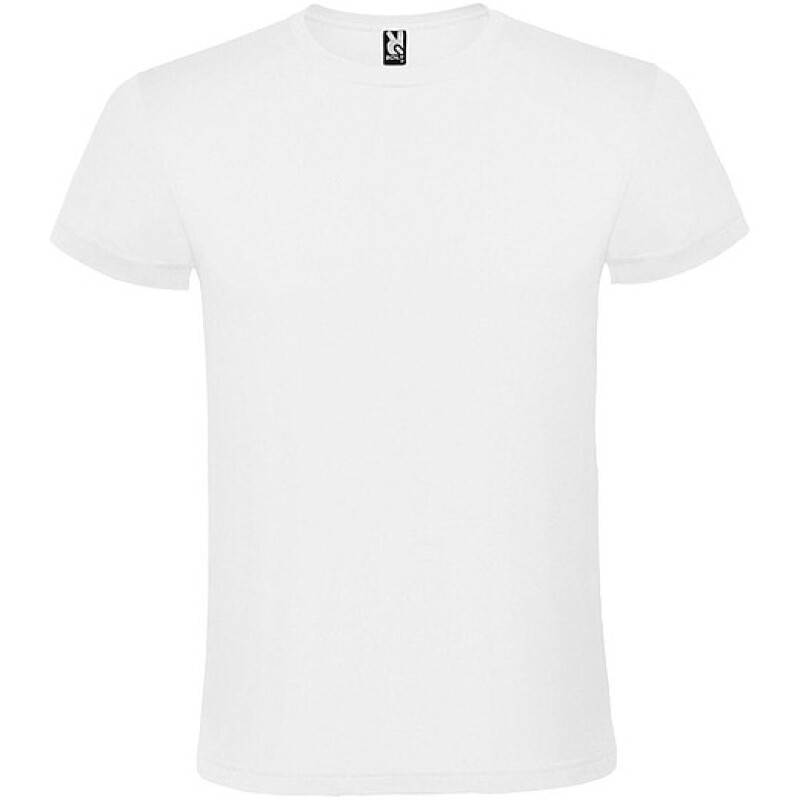 Unisex tričko s krátkým rukávem, ROLY ATOMIC, bílá, vel. 2XL