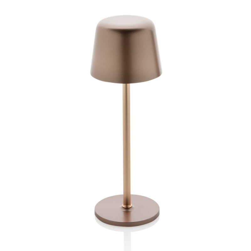 USB dobíjecí stolní lampa z RCS recyklovaného plastu, měděná