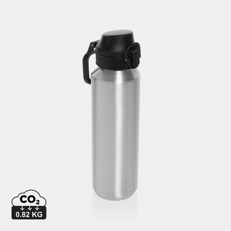 Uzamykatelná sportovní lahev 600ml, stříbrná