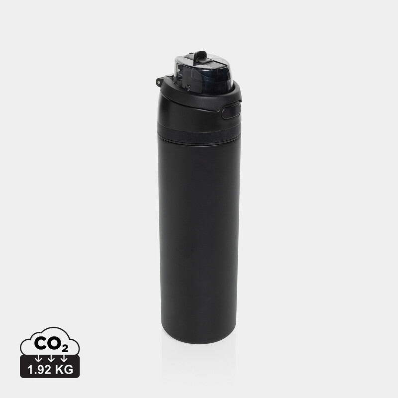 Uzavíratelná láhev 700ml z RCS recyklované oceli, černá