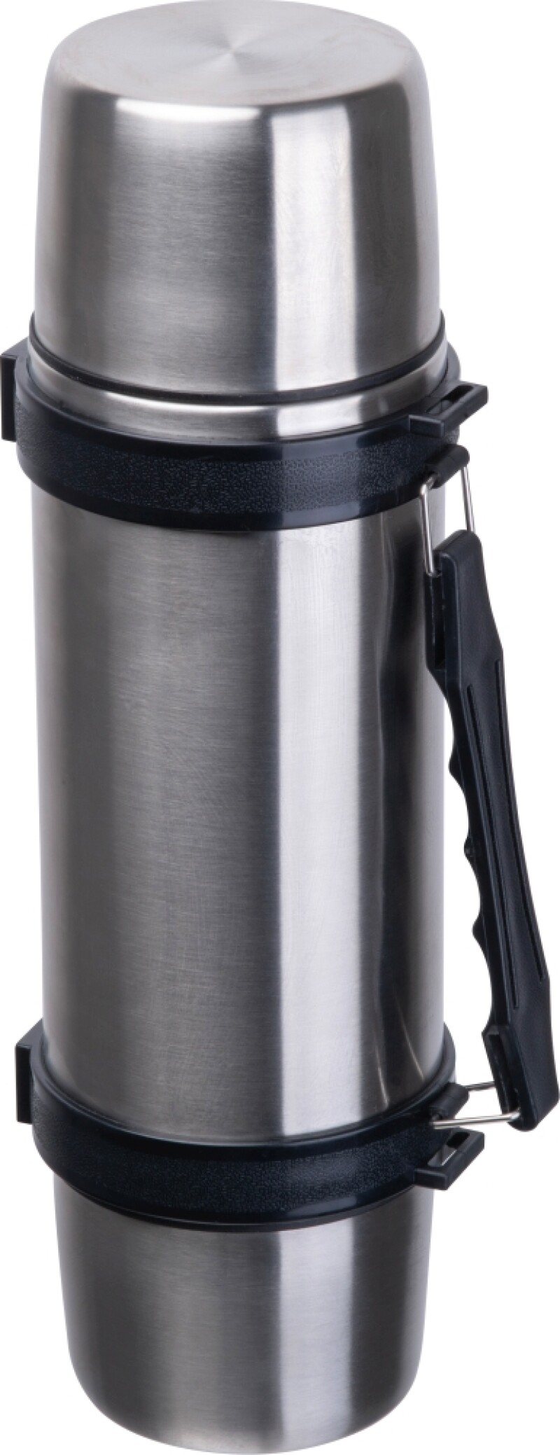 Vakuová termoska s pohárky 1000 ml, šedá