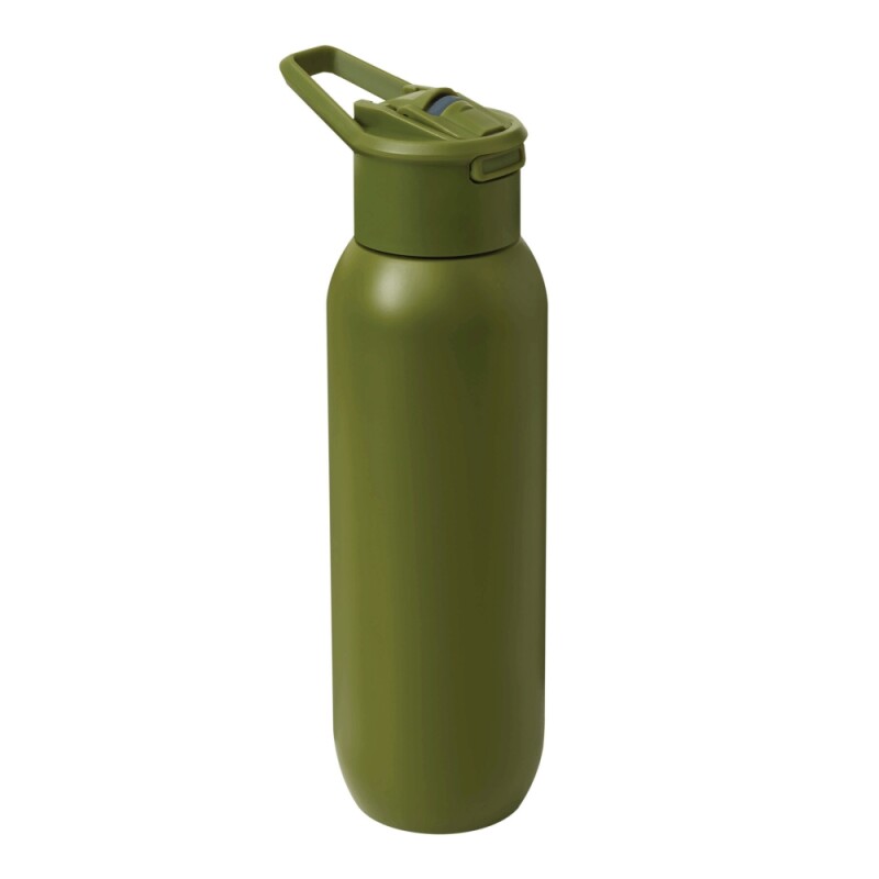 Vakuově izolovaná láhev na pití 600 ml, vojenská zelená