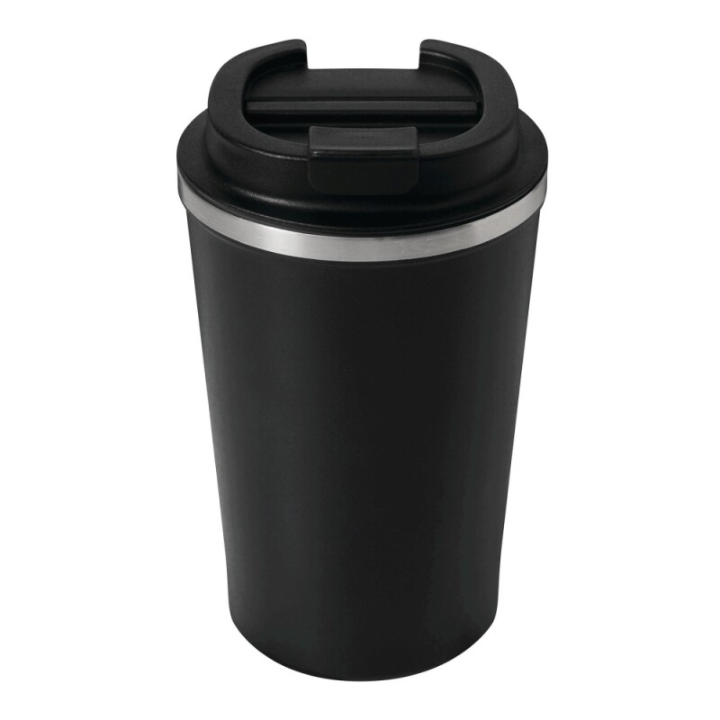Vakuově izolovaný cestovní termohrnek 350 ml, černá