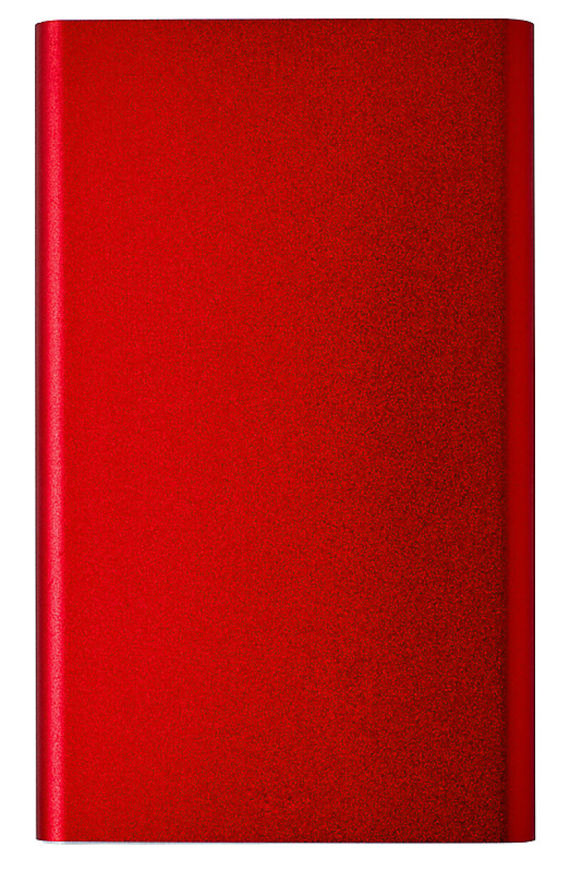 VALUR Hliníková powerbanka s kapacitou 4000 mAh, červená