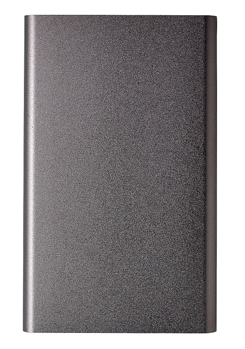 VALUR Hliníková powerbanka s kapacitou 4000 mAh, gunmetal