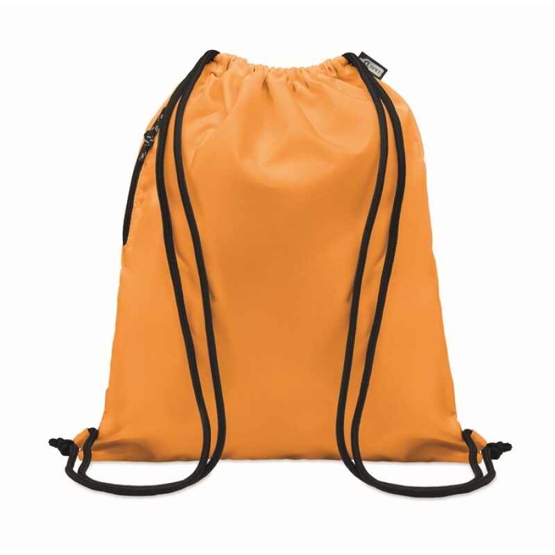 Velký stahovací vak 300D RPET, oranžová