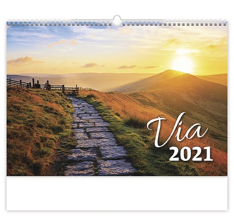 Via 2027, nástěnný kalendář, prodloužená záda