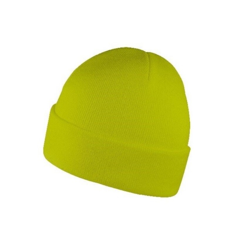 ZOBAR Dvojitě pletená zimní čepice, unisex, limetková