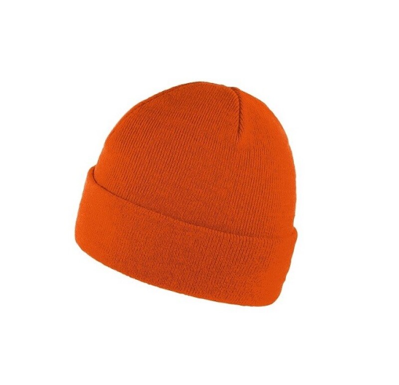 ZOBAR Dvojitě pletená zimní čepice, unisex, oranžová