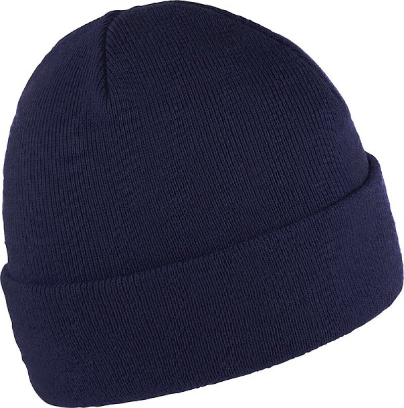 ZOBAR Dvojitě pletená zimní čepice, unisex, tm. modrá