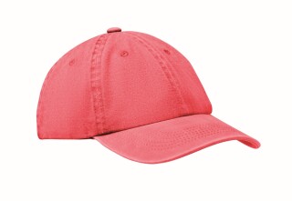 Šestipanelová baseballová kšiltovka 265g, červená