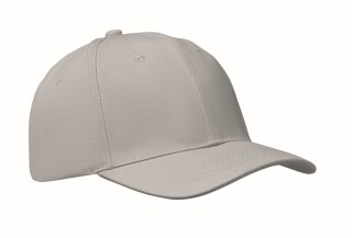 Šestipanelová baseballová kšiltovka, šedá