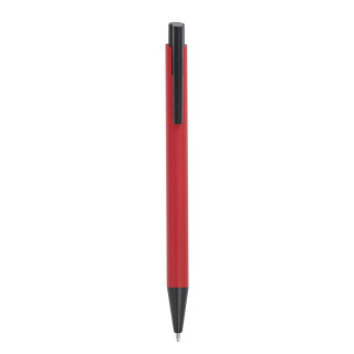 Hliníkové guľôčkové pero v červenej farbe